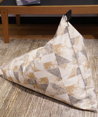 ビーズクッション tetra 【&CRAHUG】オーガニックコットン8号帆布 ビーズクッションNAGI ベージュ