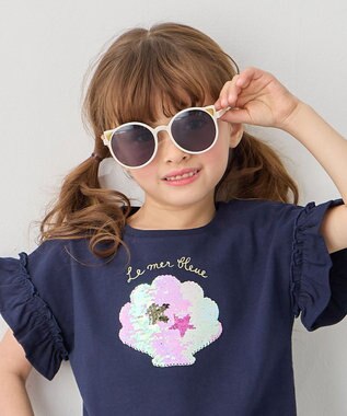 ANY KIDS キッズ サングラス エクリュ×ネコミミ