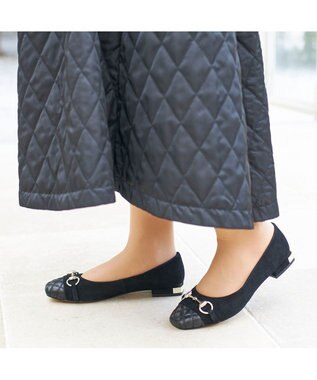 MODE ET JACOMO <MODE ET JACOMO>スクエアビットフラットパンプス