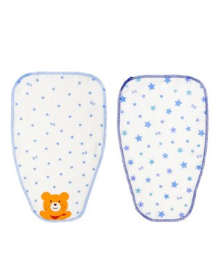 MIKI HOUSE HOT BISCUITS 汗とりパッドセット（２枚組） ブルー