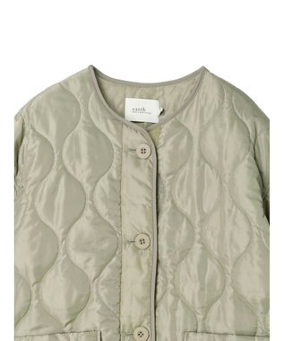 earth music&ecology キルティングハーフブルゾン Khaki