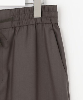 自由区 【抗菌/サスティナブル/セット着用可】EASY SET UP ワイドストレート パンツ ダークブラウン系