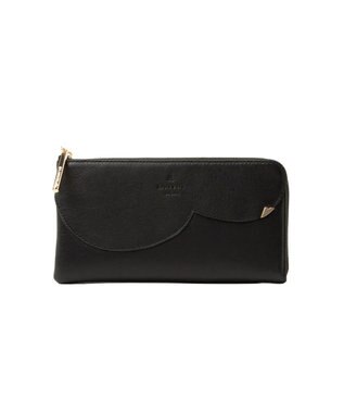 LANVIN en Bleu デクール 薄マチLファスナー長財布