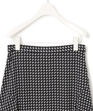 ICB 【洗える】 スモールパターンプリント  スカート ブラック系5