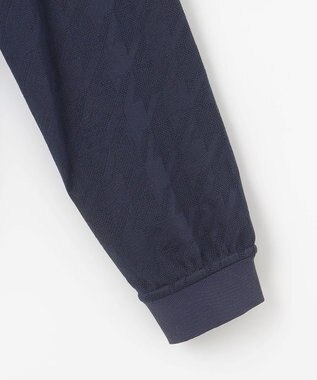 23区GOLF 【MEN】【UVカット】千鳥ジャカードニットブルゾン ネイビー系