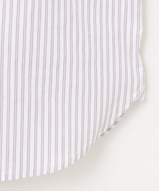 J.PRESS LADIES L 【洗える】BEZ ストライプ シャツカラー ブラウス ふじ色系1