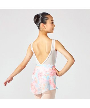 Chacott 【MAY NAGAHISA】ジュニア ノースリーブレオタード チェリーピンクプリント