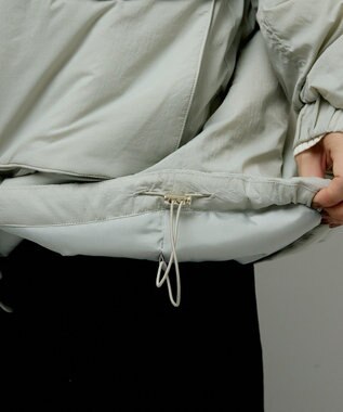 Green Parks フーディ中綿コート Olive