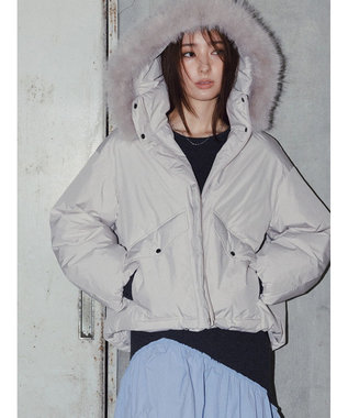 Te chichi 【宮本茉由着用】フードショートダウンジャケット