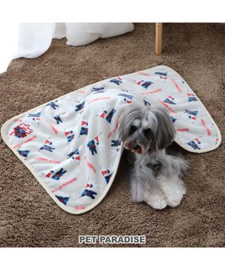 PET PARADISE リサとガスパール ブランケット 《頬杖柄》