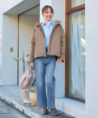 Tiaclasse リバーシブルダウンジャケット モカ