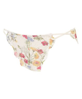 WACOAL Tバック ショーツ 【重力に負けないバストケアBra】 はきこみ丈あさめ BRA184とペア バックのかぶり広め レディース PRA484 /ワコール クリーム