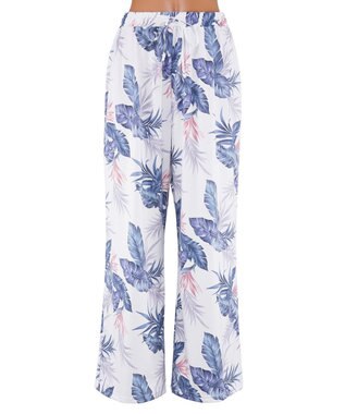 San-ai Resort（三愛水着楽園） 【SALE】ロングパンツ　M　【Coral veil（コーラルヴェール）】 ブルー