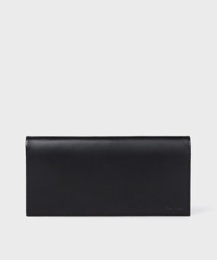 Paul Smith ストライプカラードエッジ 長財布 ブラック