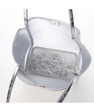 UNBILLION カシュカシュ cachecache / チュールメッシュビッグトート シルバー