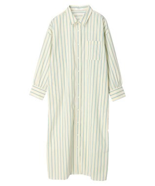 Green Parks アソートシャツワンピース Stripe Yellow
