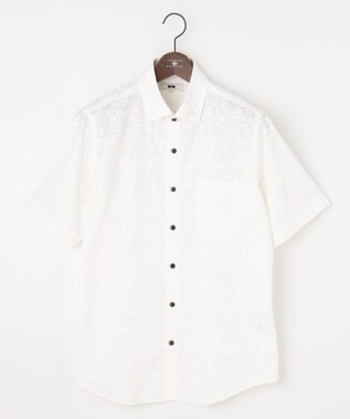 JOSEPH ABBOUD 【サスティナブル】コットンリヨセルリネンフラワープリント シャツ ホワイト系5