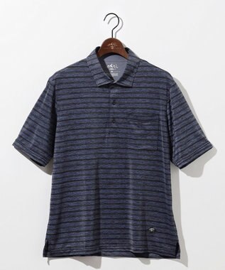 JOSEPH ABBOUD MOUNTAIN 【接触冷感】クールスキンガードポロシャツ ネイビー系2