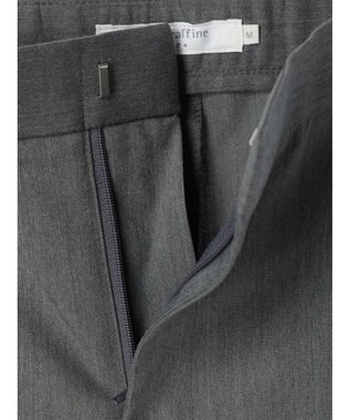 Green Parks きれいシルエットパンツII（ワイドストレート） Gray Mixture