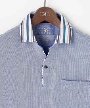 JOSEPH ABBOUD 【愛されて21年！オーガニックコットン使用】ダディ ポロシャツ サックスブルー系