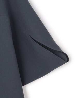 ICB 【先行予約】 FluidBackSatin ドルマンスリーブボウタイブラウス ダルブルー