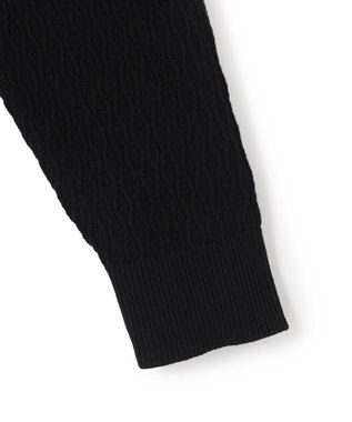 JOSEPH HOMME 【新柄】 ヴィスコースリンクス　ハイネックジップアップカーディガン ブラック系