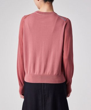 Paul Smith 【洗える】シアー コンビネーション カーディガン ピンク