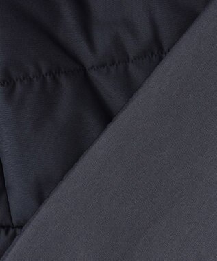 ANY SIS S 【2WAY】フェミニンペプラムパデット ベスト ネイビー×杢ネイビー