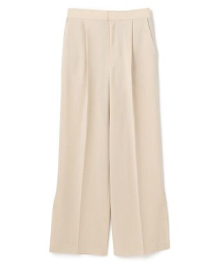 BEIGE， 【洗える/接触冷感/速乾/UVケア対応・Precious ９月号掲載】BATEAU / イージーウエストサイドスリットタックパンツ Beige