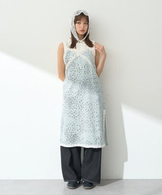 earth music&ecology タックホックデニムパンツ Light Indigo