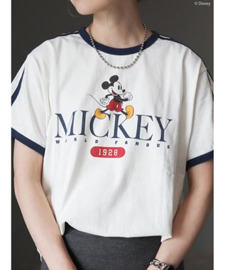 AMERICAN HOLIC ラインＴシャツ　Ｏｆｆ　Ｗｈｉｔｅ／Ｄｉｓｎｅｙ Off White