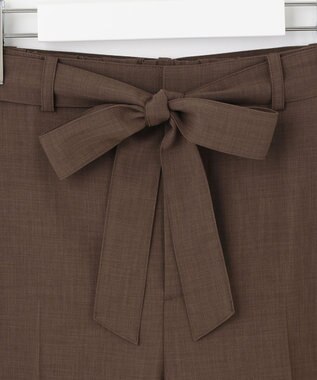 J.PRESS LADIES 【洗える・接触冷感】マルソースパンボイル パンツ ブラウン系