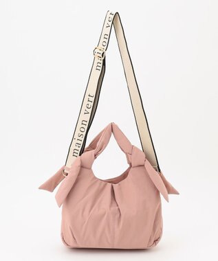 LA BAGAGERIE 【maison vert】 【撥水】リボンフワフワ２WAYトート ピンク