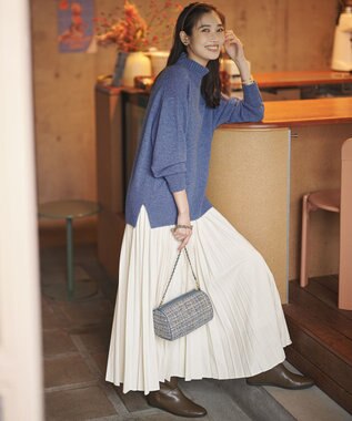 23区 S 【見上愛さん着用/CanCam11月号掲載】パウダリータイプライター プリーツ スカート アイボリー系