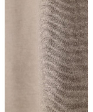 Green Parks 接触冷感５分袖ラグランチュニック Gray Beige