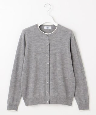 J.PRESS LADIES 【WEB限定カラーあり・洗える】アーガイルツイン ニット グレー系