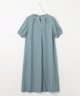 J.PRESS LADIES S 【洗える・イージーケア】スパンローンランダムドット ワンピース スモーキーグリーン系5