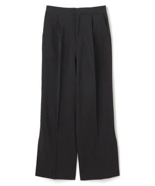 BEIGE， 【洗える/接触冷感/速乾/UVケア対応・Precious ９月号掲載】BATEAU / イージーウエストサイドスリットタックパンツ Black