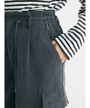 Green Parks ・ＥＬＥＮＣＡＲＥ　ＤＵＥ　コーデュロイカーゴパンツ Charcoal Gray