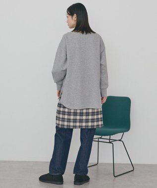 AMERICAN HOLIC サイドZIPスウェットプルオーバー Gray Mixture