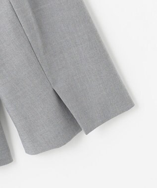 J.PRESS LADIES 【セットアップ対応・洗える・撥水】コットンFITTY ノーカラー ジャケット グレー系