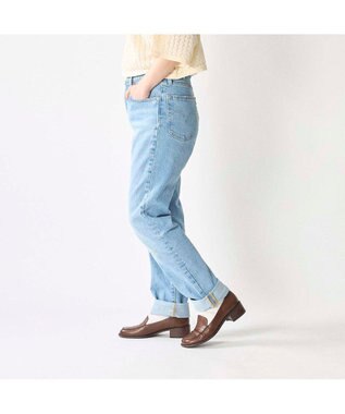 ing <ing>ヒールローファー ブラウン