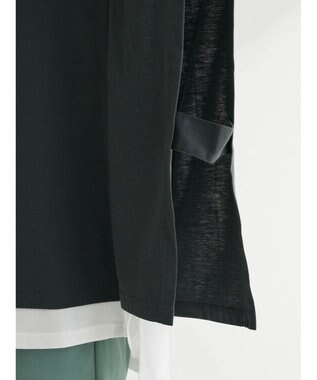 Green Parks ポンチョ風レイヤードチュニック Gray