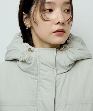 Green Parks フーディ中綿コート Olive