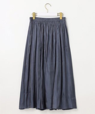 ANY SIS 【洗える】オーロラギャザー スカート ダルブルー系