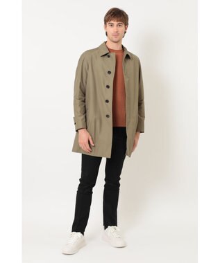 DAKS コットンナイロンツイルステンカラーコート キャメル