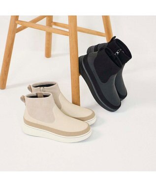 ing <ing>【レイン対応】生活防水スニーカーブーツ ブラック