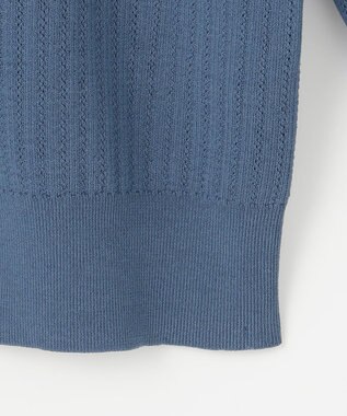 ANY SIS L 【洗える】レーシーディテール カーディガン ダークブルー