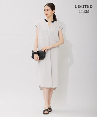 ICB 【WEB限定・洗える】ストレッチアムンゼン ワンピース トープ系