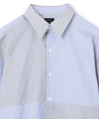 JOSEPH HOMME コットンナイロンブロック　シャツ スカイブルー系3